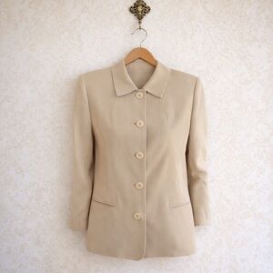 DKNY 80’s shoulder pads button down fashion vintage blazer 6
